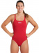 Damen Trainings Badeanzug Arena Solid Swim Pro red