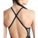 Damen-Badeanzug Arena Icons Swimsuit Fast Back All Over Multi/Asphalt/Black