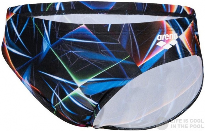 Arena Men Swim Brief Allover Black/Multi