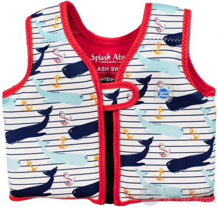 Schwimmveste Kinder Splash About Swim Vest Go Splash Moby White