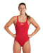 Damen-Badeanzug Arena Swim Tech Solid Red/White