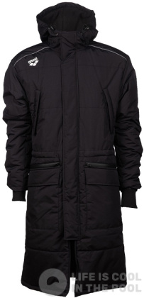 Parka Arena Team Unisex Parka Solid Black