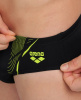Arena Swim Briefs Graphic Black/Soft Green