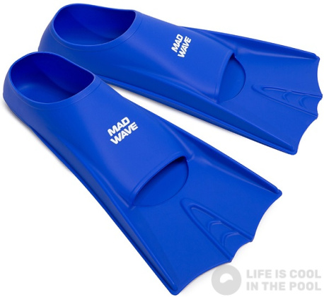 Schwimmflossen Mad Wave Flippers Training Fins Blue