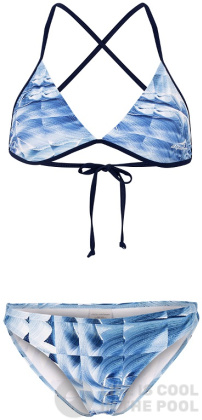Damenbikini Aquafeel Ice Cubes Sun Bikini Blue/White