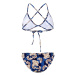 Damenbikini Aquafeel Baroque Ornament Sun Bikini Blue