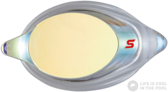 Optische Schwimmbrille  Swans SRXCL-MPAF Mirrored Optic Lens Racing Clear/Yellow