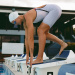 Wettkampf-Schwimmanzug Damen Finis HydroX Openback White