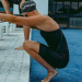 Wettkampf-Schwimmanzug Damen Finis HydroX Openback Black