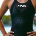 Wettkampf-Schwimmanzug Damen Finis HydroX Openback Black