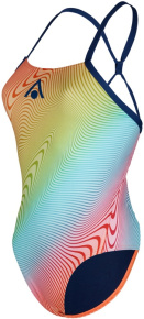 Damen-Badeanzug Aqua Sphere Essential Tie Back Multicolor/Orange