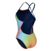 Damen-Badeanzug Aqua Sphere Essential Tie Back Multicolor/Orange