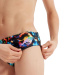 Badehose Jungen Speedo 6.5cm Digital Allover Brief Boy Black/Hypersonic Blue/Orange/Lumo Green