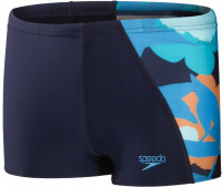 Badehose Jungen Speedo Digital Panel Aquashort Boy Navy/Baja Blue/Apricot/Mystic/Marine Blue