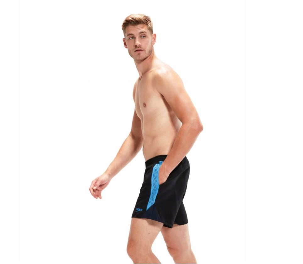Speedo Hyper Boom Splice 16 Watershort Black/Beach Blue/True Navy