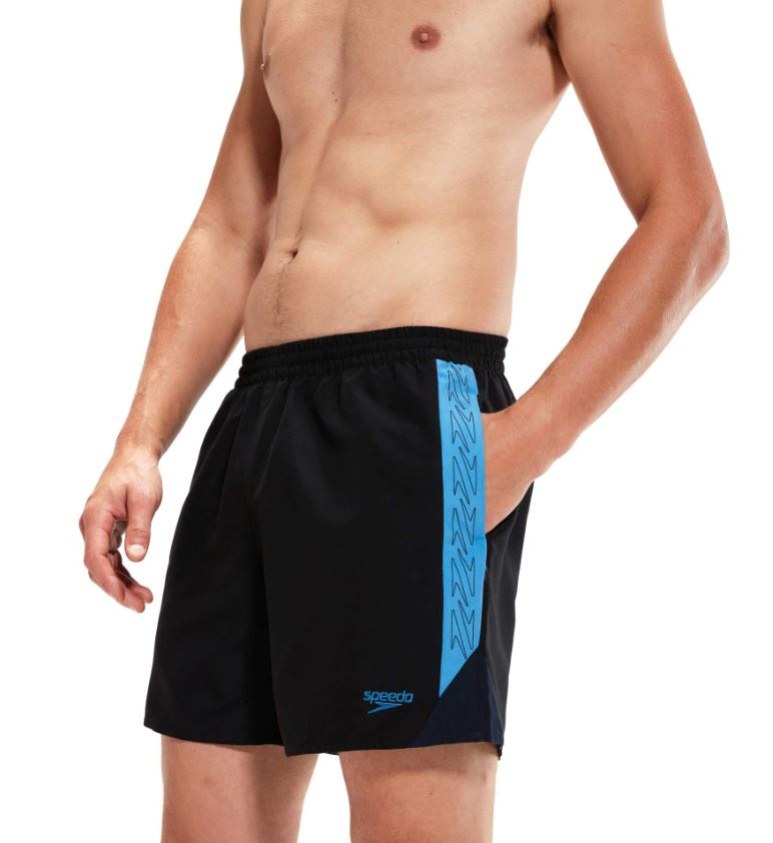 Speedo Hyper Boom Splice 16 Watershort Black/Beach Blue/True Navy