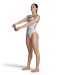 Damen-Badeanzug Arena Planet Water Swimsuit Challenge Back Blue Cosmo/White Multi