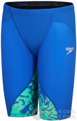 Wettkampf Badehose Jungen Speedo Fastskin LZR Ignite Jammer Boy Cobalt Pop/Green Glow