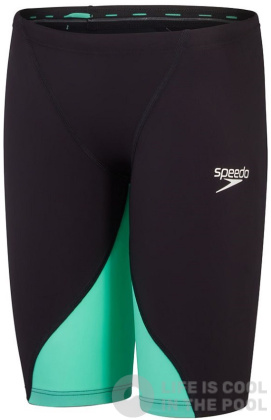 Wettkampf Badehose Jungen Wettkampf Badehose Jungen Speedo Fastskin LZR Ignite Jammer Boy Black/Green Glow