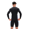 Speedo ECO END+ Splice Rash Top Black/Chroma Blue/White