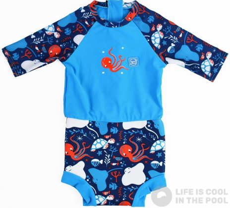 Schwimmanzug für Babys Splash About Happy Nappy Sunsuit Under the Sea