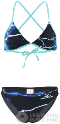 Damenbikini Aquafeel Flash Sun Bikini Black/Blue
