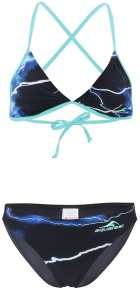 Damenbikini Aquafeel Flash Sun Bikini Black/Blue