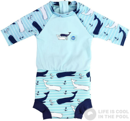 Schwimmanzug für Babys Splash About Happy Nappy Sunsuit Vintage Moby