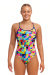 Damen-Badeanzug Funkita On The Grid Diamond Back One Piece