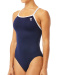 Damen-Badeanzug Tyr Hexa Diamondfit Navy/White