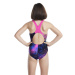 Speedo Digital Allover Splashback Girls Black/Flare Pink