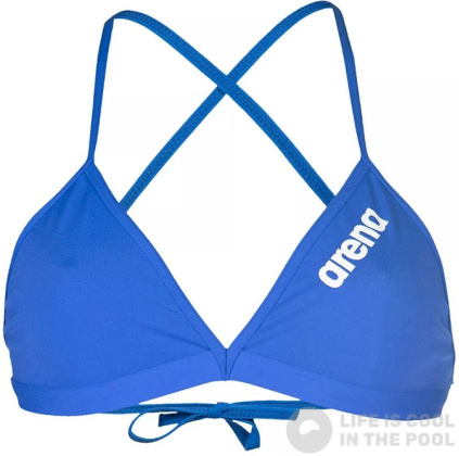 Arena Solid Tie Back Top Royal/White