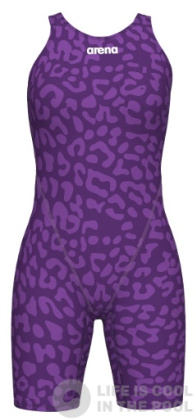 Arena Powerskin ST Next Girls Leopard Violet Swimaholic