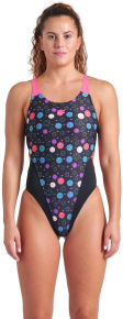 Arena Performance Funny Prints Tech Back Black/Shocking Pink