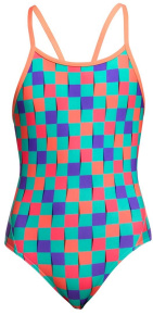 Funkita Flip Flop Diamond Back One Piece Girls Funkita Flip Flop Diamond Back One Piece Girls