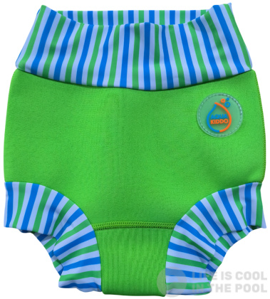Schwimmanzug für Babys AquaKiddo Swim Nappy Neon Green