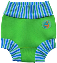 Schwimmanzug für Babys AquaKiddo Swim Nappy Neon Green