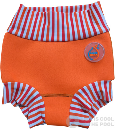Schwimmanzug für Babys AquaKiddo Swim Nappy Neon Orange 
