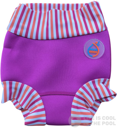 Schwimmanzug für Babys AquaKiddo Swim Nappy Neon Pink