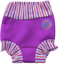 Schwimmanzug für Babys AquaKiddo Swim Nappy Neon Pink