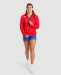 Damensweatshirt Arena Women Team Hooded Jacket Panel Red