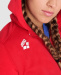 Damensweatshirt Arena Women Team Hooded Jacket Panel Red