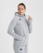 Damensweatshirt Arena Women Team Hooded Jacket Panel Medium Grey/Heather