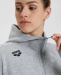 Damensweatshirt Arena Women Team Hooded Jacket Panel Medium Grey/Heather