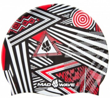 Schwimmkappe Mad Wave Stripes Silicone