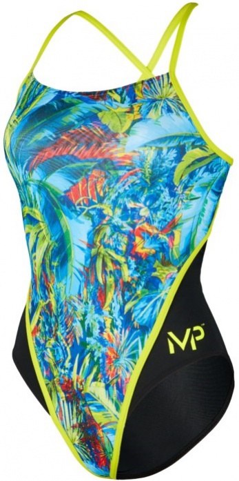 Damen-Badeanzug Michael Phelps Oasis Racing Back Multicolor/Black