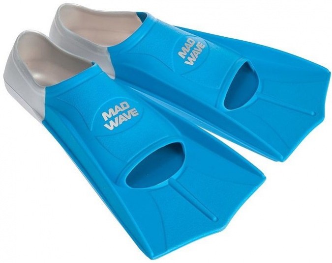 Schwimmflossen Mad Wave Short Training Fins Blue