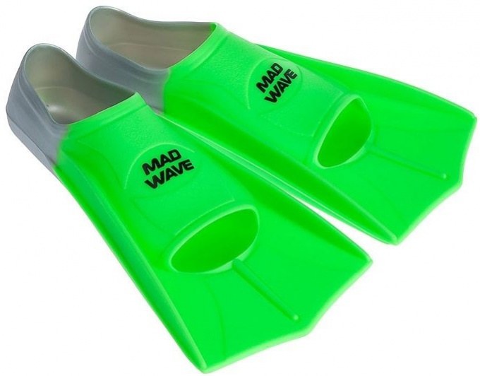 Schwimmflossen Mad Wave Short Training Fins Green