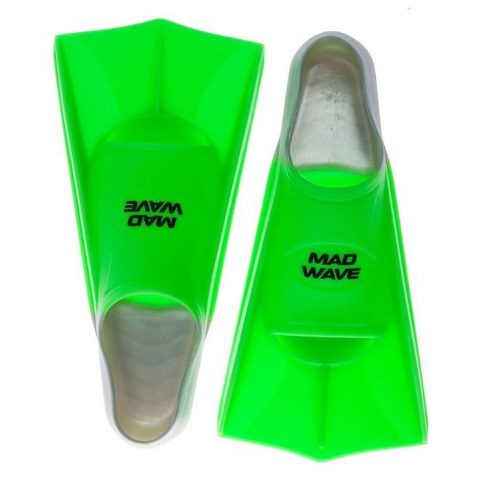 Schwimmflossen Mad Wave Short Training Fins Green
