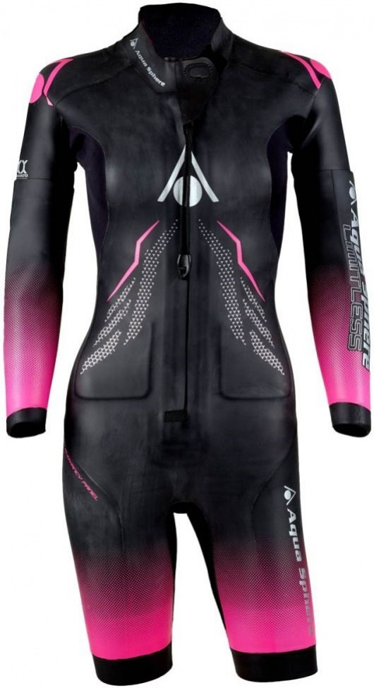 Swimrun Neoprenanzug Damen Aqua Sphere Aquaskin Swim-Run Limitless Shorty Women Black/Pink